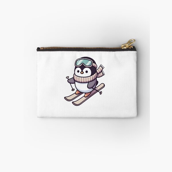 Item preview, Penguin Skier Winter Fun designed and sold by UmbrellaStudio1.