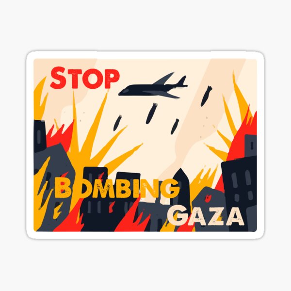 Item preview, Hören Sie auf, Gaza zu bombardieren designed and sold by Muhammad Zaidi.