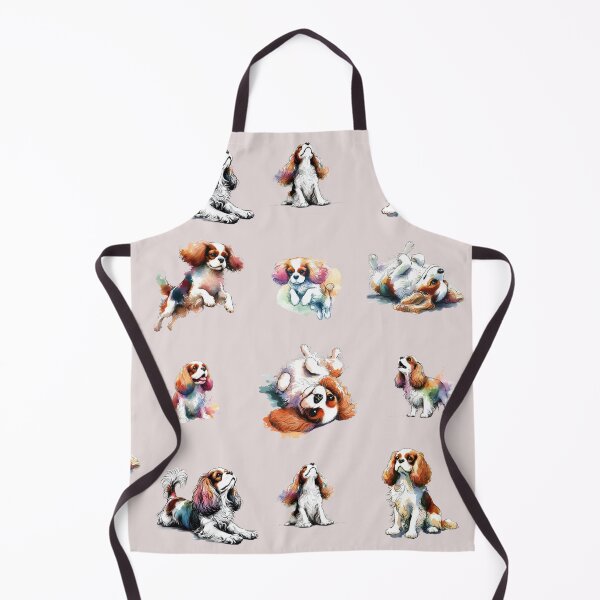 Item preview, Cavalier King Charles Spaniels Sitting, Stretching, jumping and Barking designed and sold by barksandsqueaks.