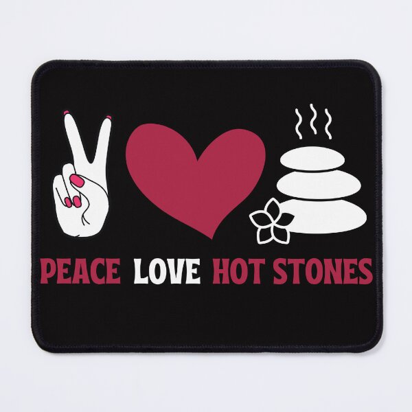 Item preview, Peace Love Hot Stones designed and sold by soapblossom.
