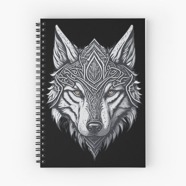 Item preview, Viking style wolf head tattoo designed and sold by Grafixfun.