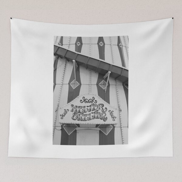 Item preview, Portrush Funfair Sign bw vert  designed and sold by eddiebarronshop.