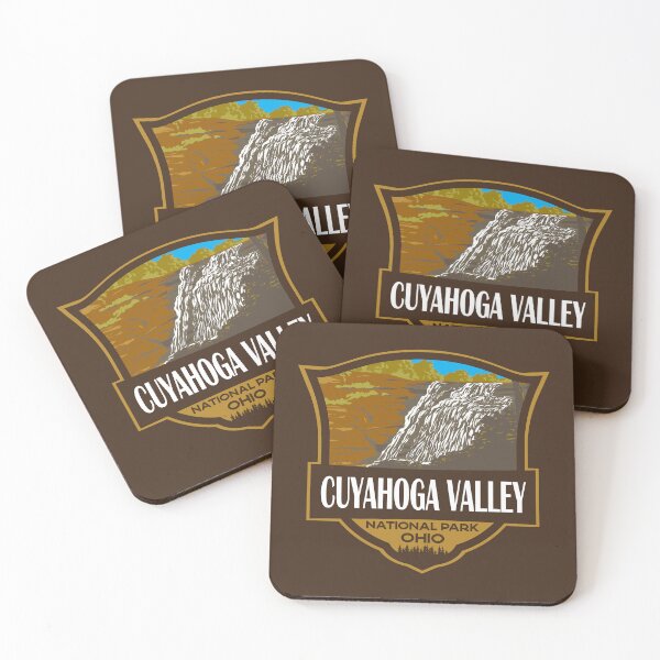 Item preview, Cuyahoga Valley National Park Illustration Retro Badge designed and sold by KrisSidDesigns.