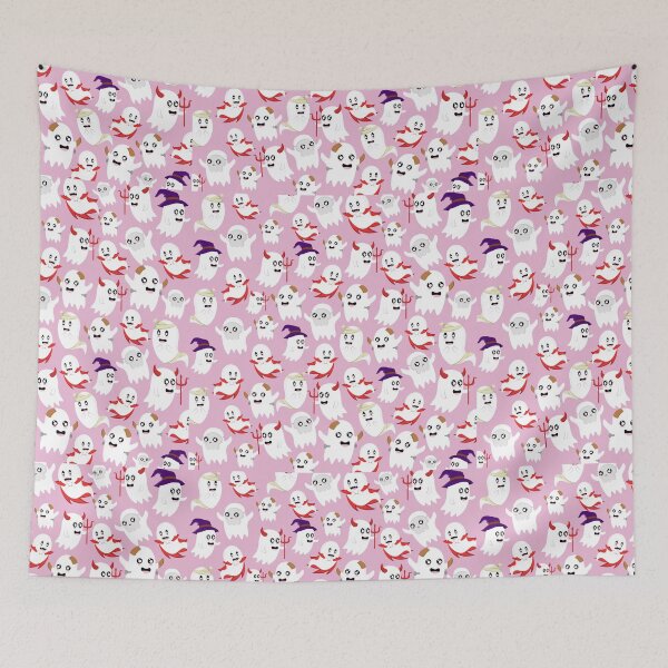 Item preview, pink ghosts halloween all year designed and sold by sweetanndspooky.