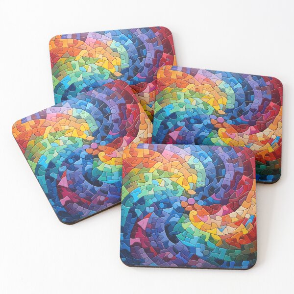 Item preview, Colorful puzzle texture designed and sold by RodoArtDs.