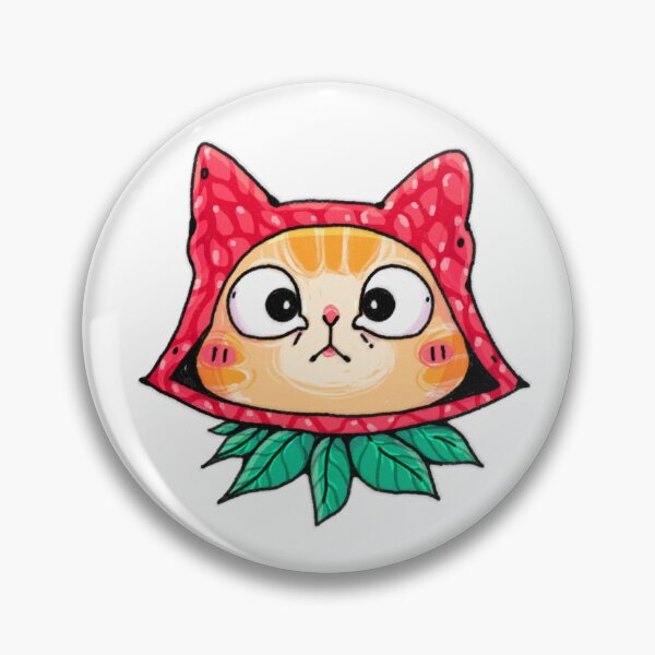 Item preview, Cute Strawberry Cat designed and sold by Fruksi.