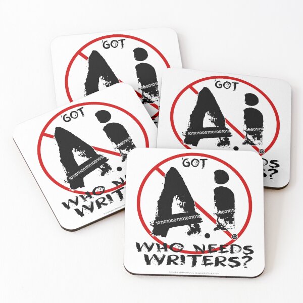 Item preview, ‘Got AI Who Needs Writers? -  For Light Backgrounds designed and sold by The Imagination Source™.
