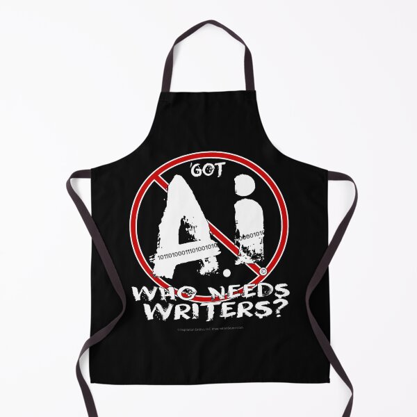 Item preview, ‘Got AI Who Needs Writers? -  For Dark Backgrounds designed and sold by The Imagination Source™.