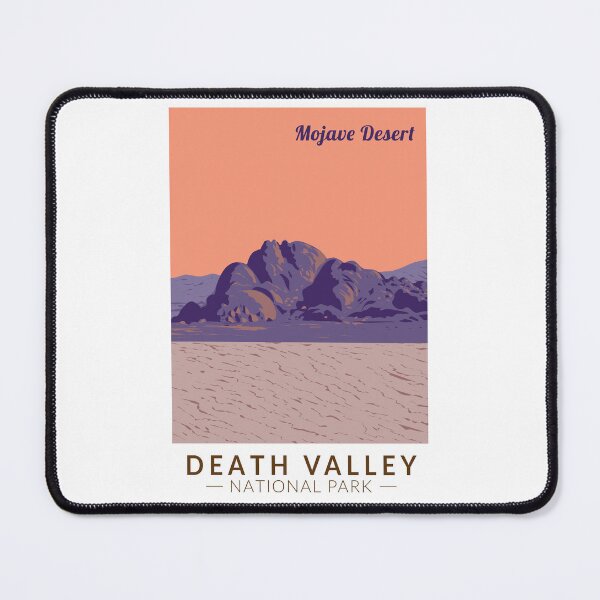Item preview, Death Valley National Park Mojave Desert Travel Art Vintage designed and sold by KrisSidDesigns.