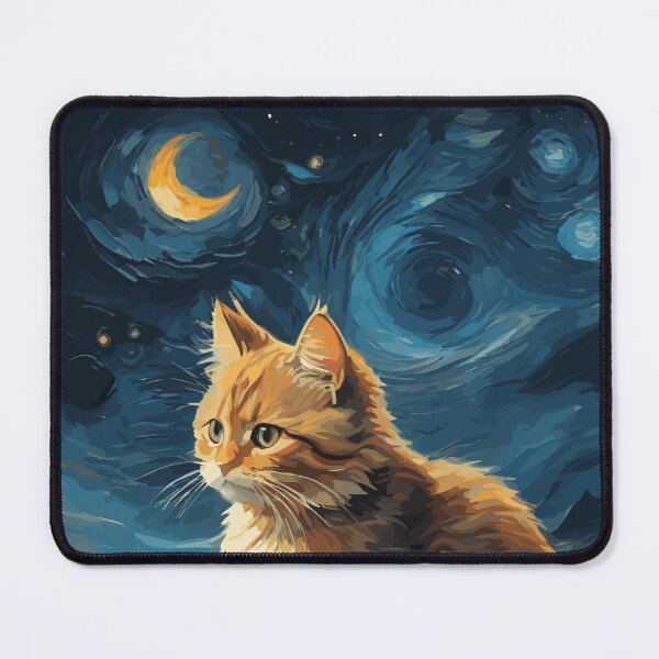 Item preview, Munchkin Cat in Moonlit Night designed and sold by cutiepie11cats.