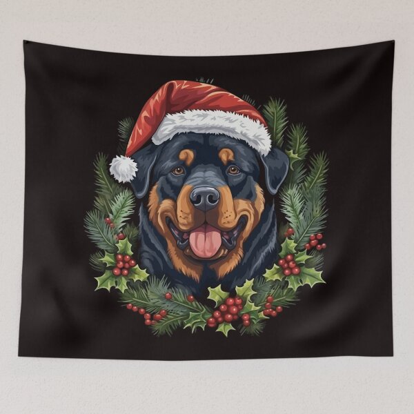 Item preview, Christmas Rottweiler designed and sold by creativellashop.