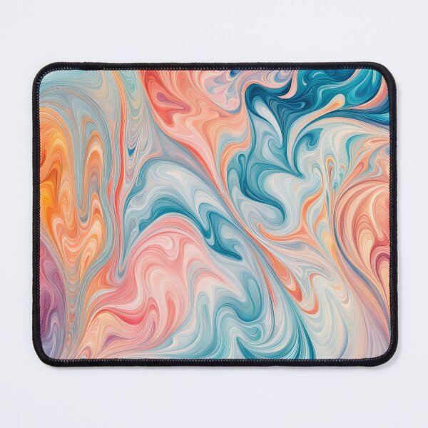 Item preview, Suminagashi marble pattern pastel colors designed and sold by patterncrow.