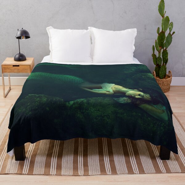 Item preview, The Mermaid magical realism under the sea female mermaid color photographic art print designed and sold by Jéanpaul Ferro.
