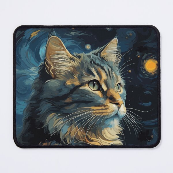 Item preview, American Curl Cat in Starry Night designed and sold by cutiepie11cats.