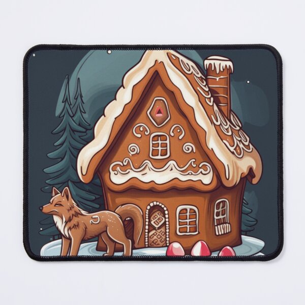 Item preview, Gingerbread House Wolf designed and sold by NightshadeWolfs.