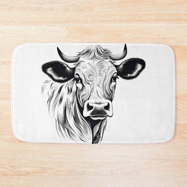 Item preview, Charming Cow Artwork - Rustic Farmhouse Decor - Unique Cow Print designed and sold by Pobru.