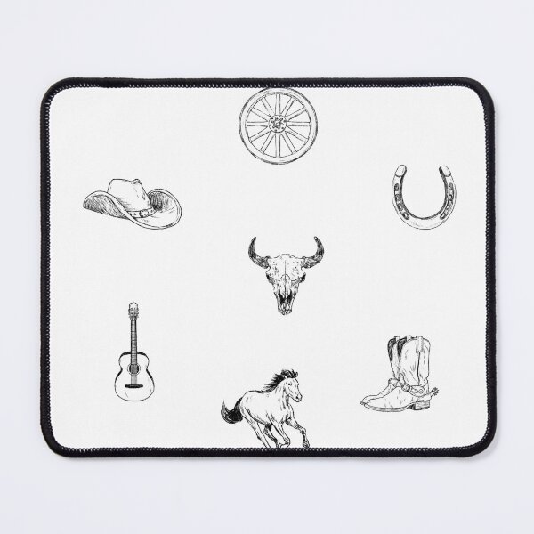Item preview, Western Black and White Sticker Pack designed and sold by pedersenscout.