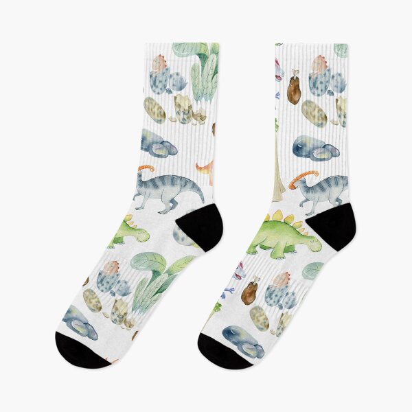 Item preview, Watercolor pattern with dinosaurs.  designed and sold by tapilipa.