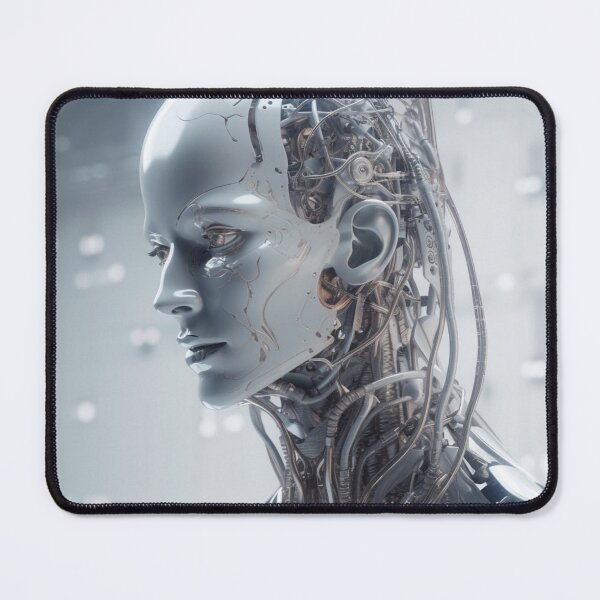 Item preview, Sophisticated Cybernetic Muse - Futuristic Robotic Art designed and sold by SmartDesignByBB.
