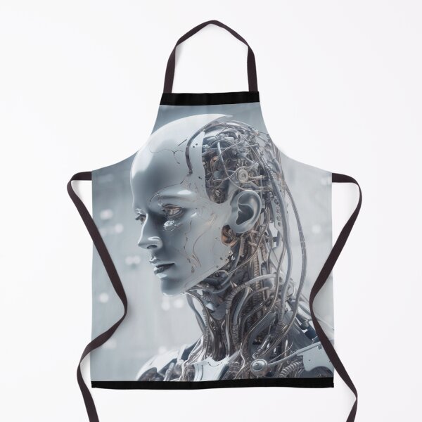 Item preview, Sophisticated Cybernetic Muse - Futuristic Robotic Art designed and sold by SmartDesignByBB.