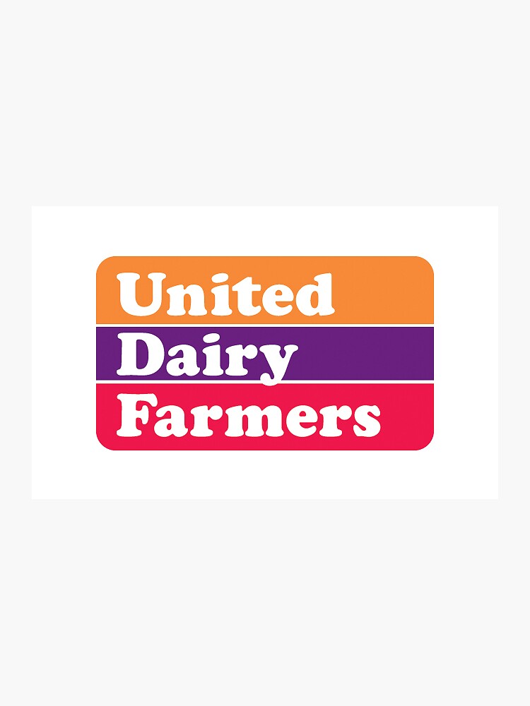 "United Dairy Farmers" Sticker for Sale by yuqil Redbubble
