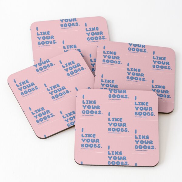 Item preview, I like your boobs. v10, pink, blue | lilsboobthangs designed and sold by lilsboobthangs.