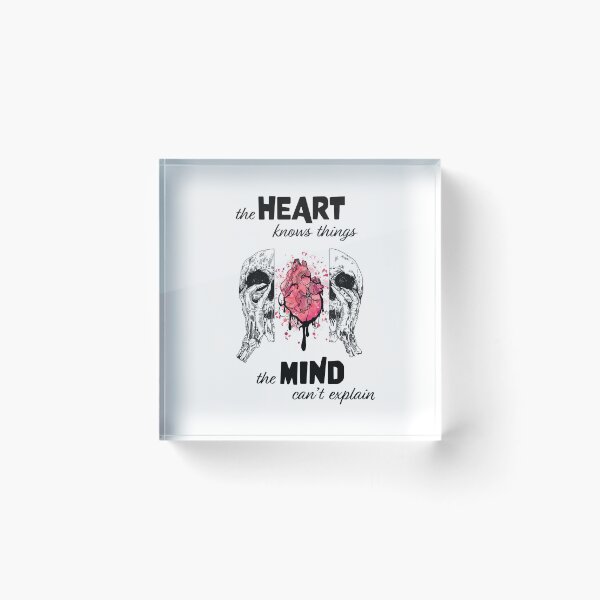 Item preview, The Heart Knows Things the Mind Can't Explain - Black designed and sold by Cre8vConspiracy.