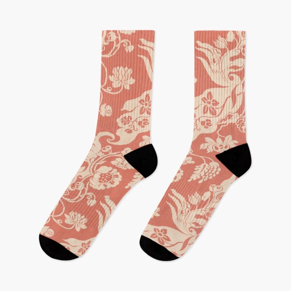 Item preview, Persimmon Brocade Floral designed and sold by Rachel Grunig.