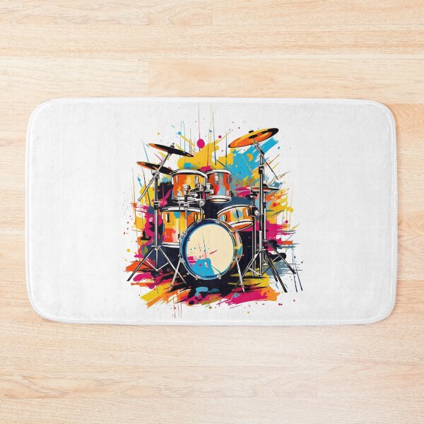 Item preview, Rhythmic Fusion: Abstract Drum Set Tee designed and sold by Moisky Patterns.