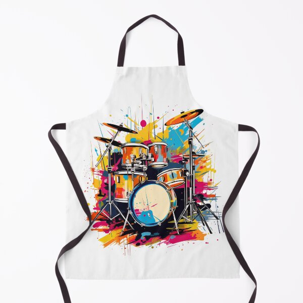 Item preview, Rhythmic Fusion: Abstract Drum Set Tee designed and sold by Moisky Patterns.