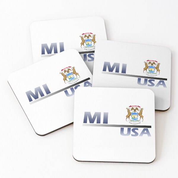 Item preview, MI USA Written Textile Design designed and sold by art-tresure.