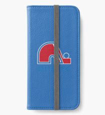 Nordiques Quebec Hockey Team Avalanche Vintage with fleurs de lys iPhone Wallet/Case/Skin