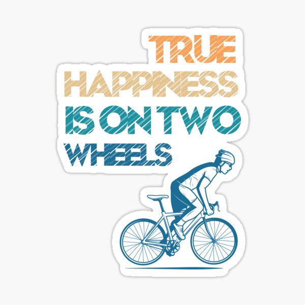Item preview, True happiness is on tow wheels designed and sold by FreeABlines.