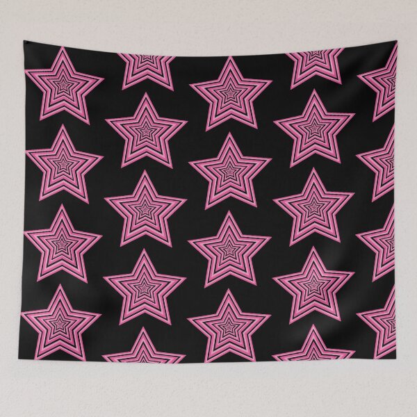 Item preview, Pink and Black Y2K Star designed and sold by Creative Brat Design Studio.