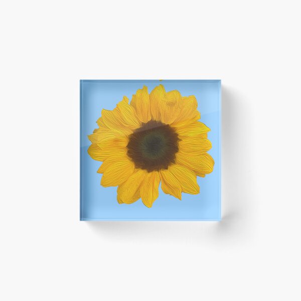 Item preview, Sunflower - Painting designed and sold by sorciere-bleue.