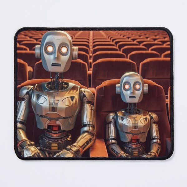 Item preview, Movie Night Robotics - Cinema Enthusiast Androids designed and sold by SmartDesignByBB.