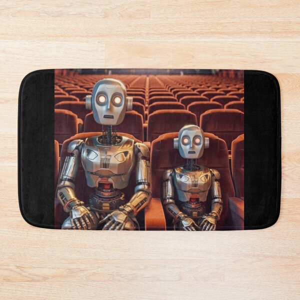 Item preview, Movie Night Robotics - Cinema Enthusiast Androids designed and sold by SmartDesignByBB.