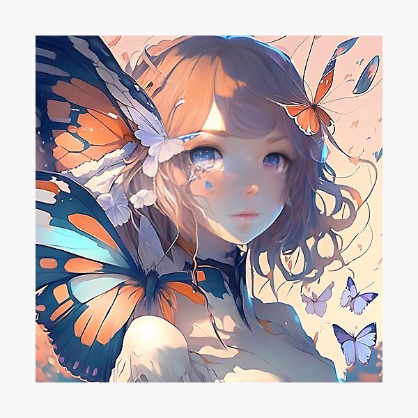 Butterfly anime girl discount