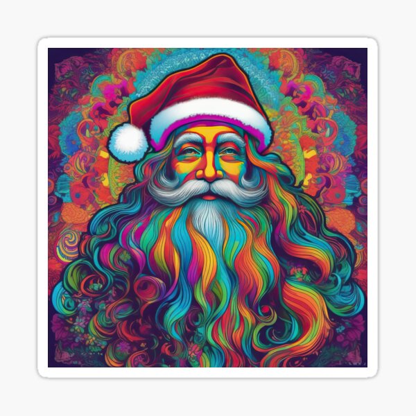 Vista previa del artículo con la obra «Hippy Papá Noel 01», diseñado y vendido por Artekinium.