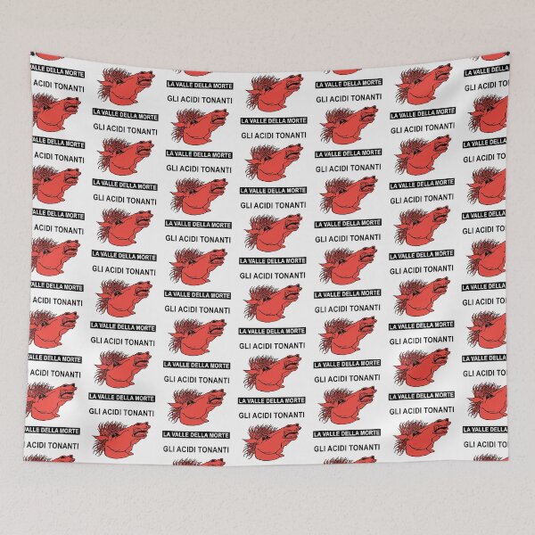 Item preview, Gli Acidi Tonanti - La Valle Della Morte (red horse head) designed and sold by maxdolcini.