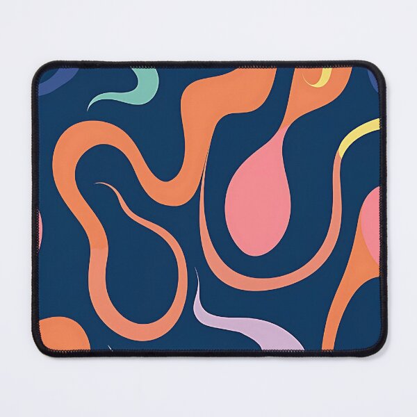Item preview, Liquid colorful abstract squiggles  designed and sold by EasyPrints337.