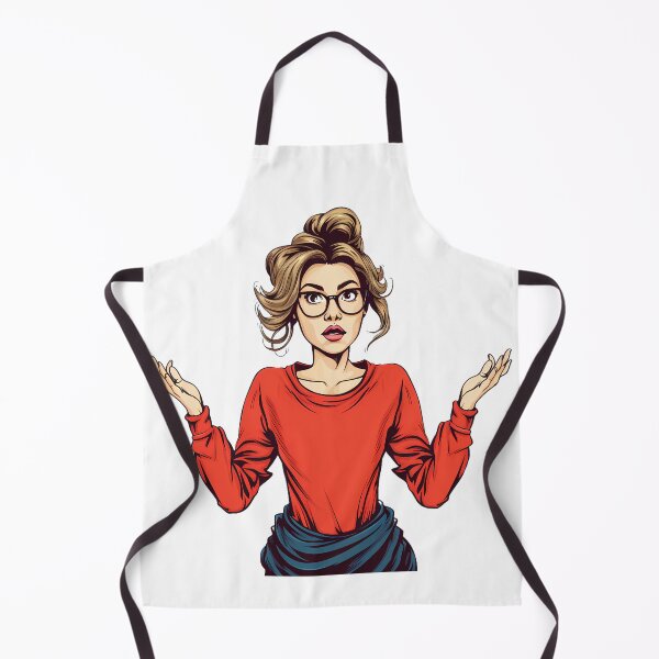 Item preview, Animated Woman Shrugging Design - Quirky Digital Illustration - Expressive Character Art designed and sold by Pobru.