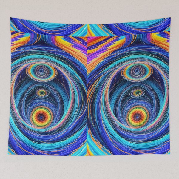 Item preview, Multicolored storm abstract art painting street wear urban style designed and sold by Carlos Gudino.