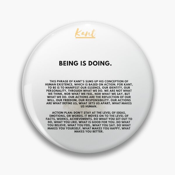Item preview, Immanuel Kant: Being is doing, thinking is acting designed and sold by CachoGlorious.