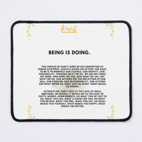 Item preview, Immanuel Kant: Being is doing, thinking is acting designed and sold by CachoGlorious.