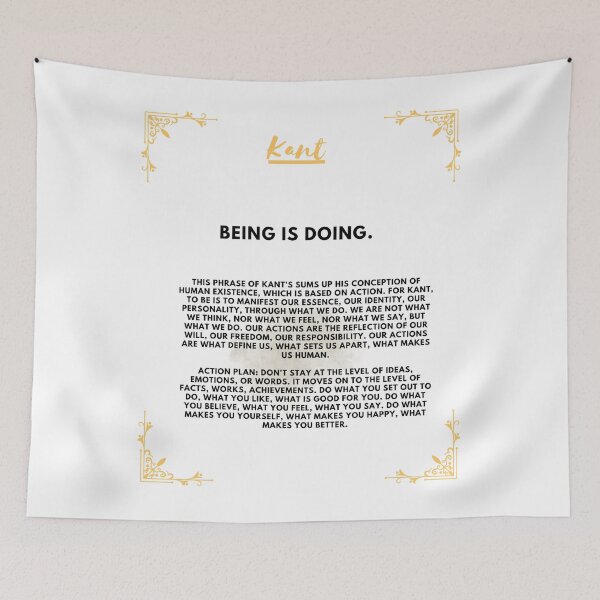 Item preview, Immanuel Kant: Being is doing, thinking is acting designed and sold by CachoGlorious.