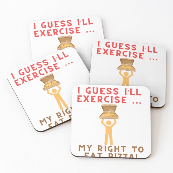Item preview, I Guess I'll Exercise My Right To Eat Pizza Funny sticker designed and sold by NatalieArtiste.