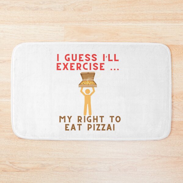 Item preview, I Guess I'll Exercise My Right To Eat Pizza Funny sticker designed and sold by NatalieArtiste.