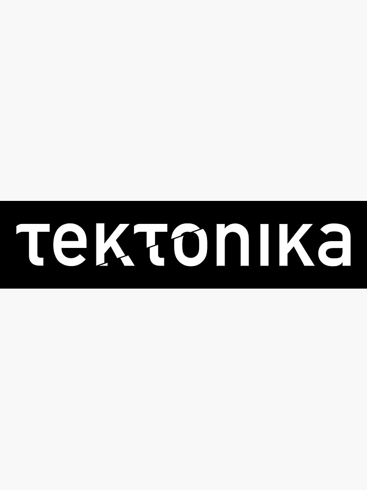 Thumbnail 3 of 3, Sticker, Tektonika Logo - Black designed and sold by TektonikaShop.