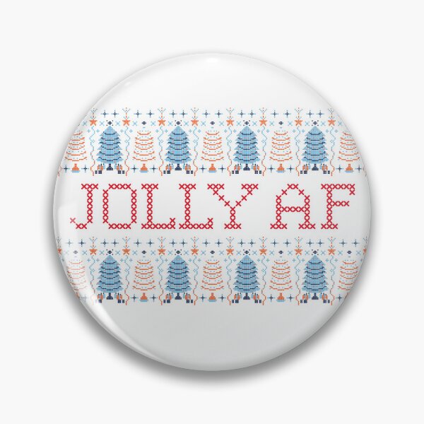 Artikelvorschau, Jolly AF Weihnachts-Neuheits-Kreuzstich-Design, hässlicher Pullover entworfen und verkauft von teeteeboom.